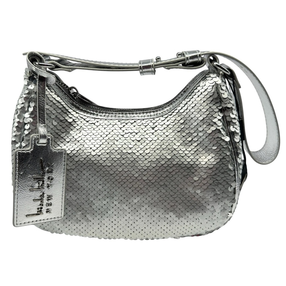 Silver Sequin Shoulder Bag